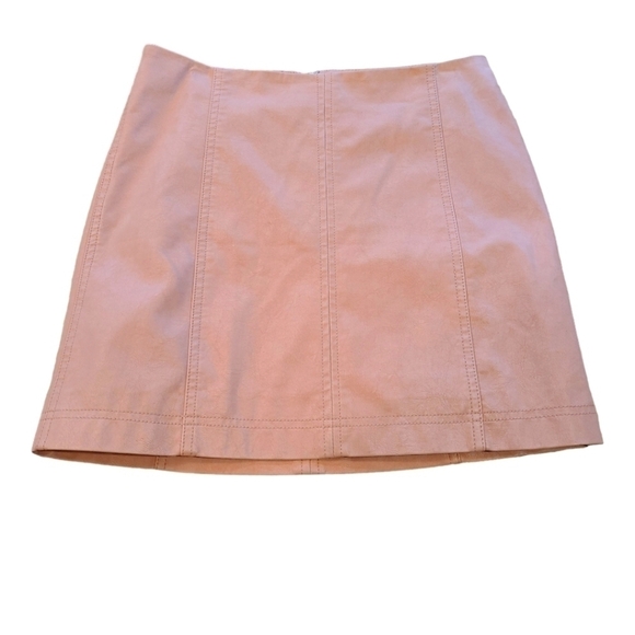 FREE PEOPLE Modern Femme Vegan Suede Mini Skirt, Size XXS - Picture 1 of 13